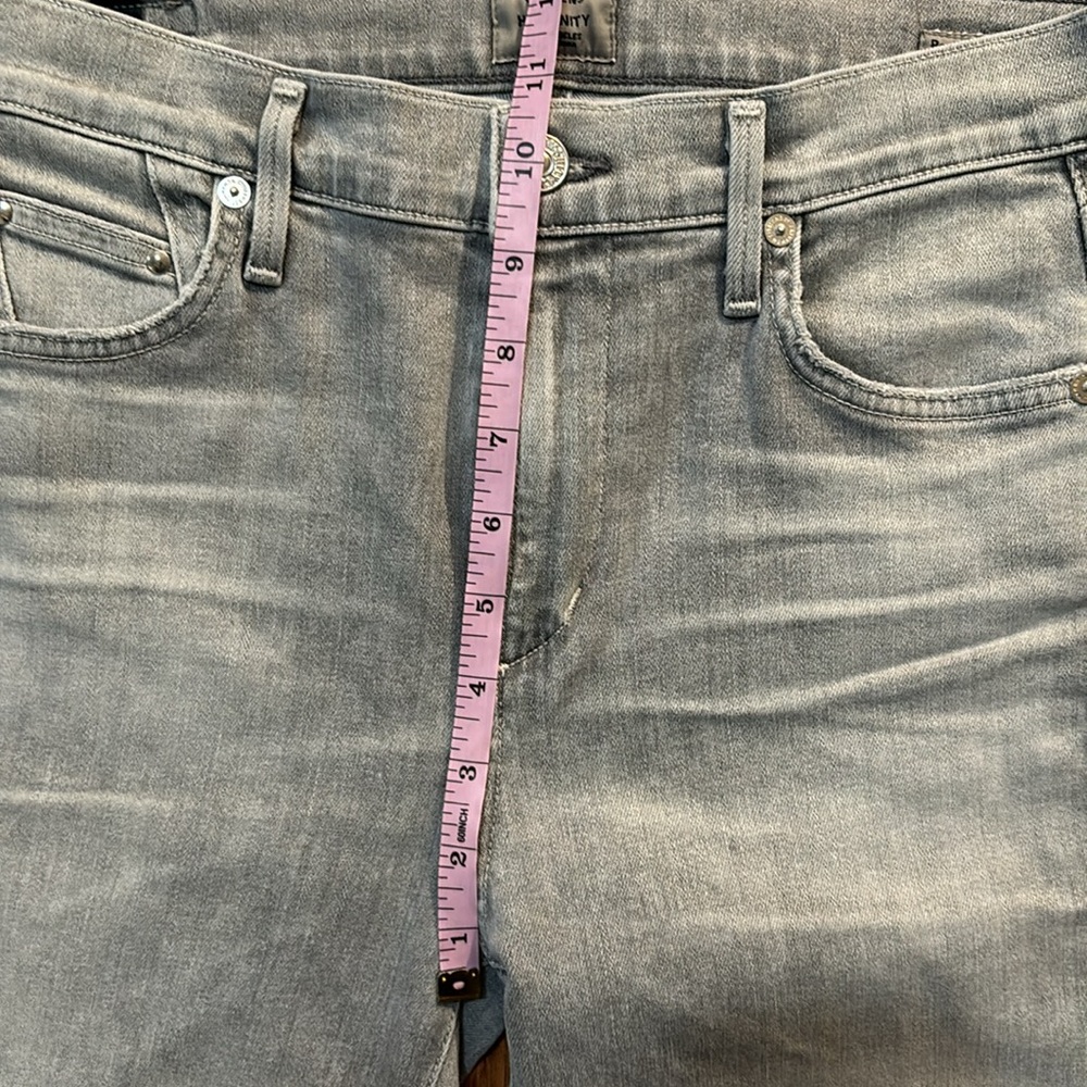 Citizens of Humanity Rocket Crop High Rise Skinny Grey Sz 28 Neutral Minimalist - Picture 13 of 13